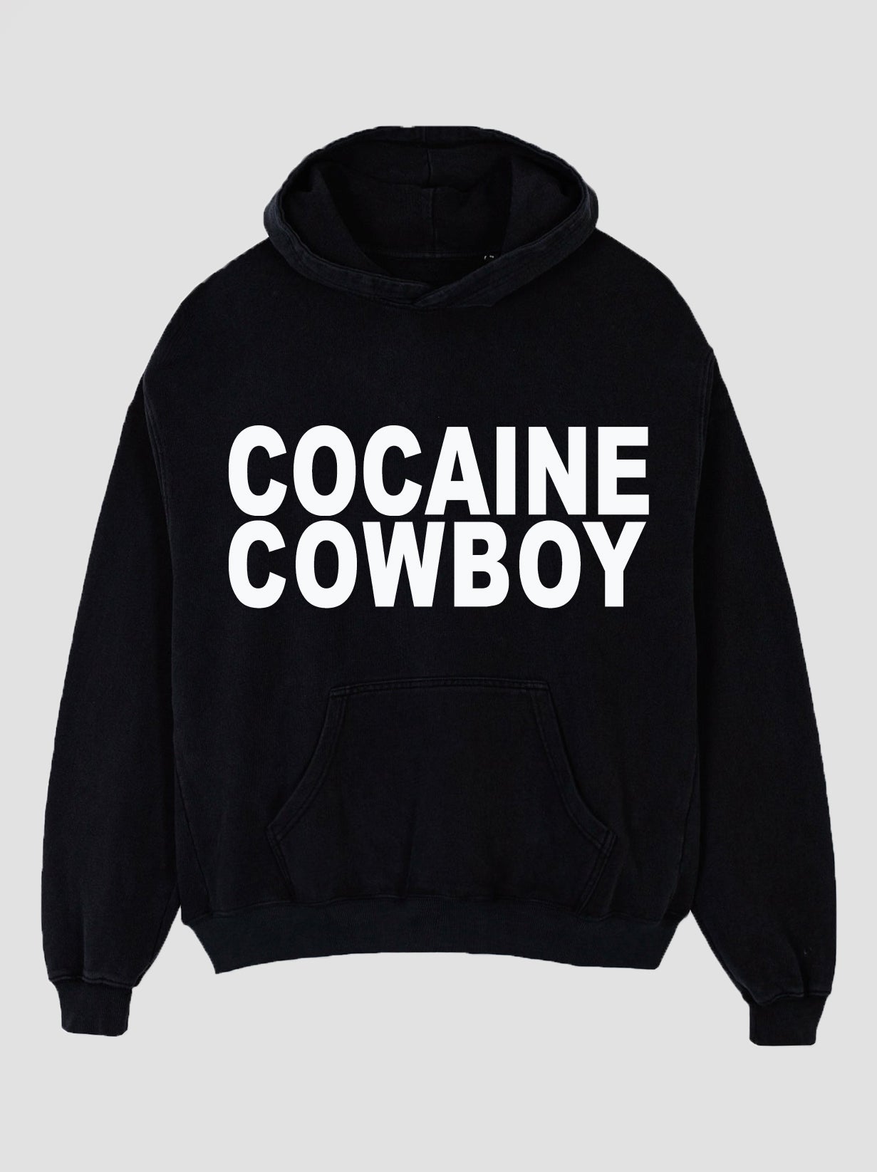 Black Printed Hoodie
