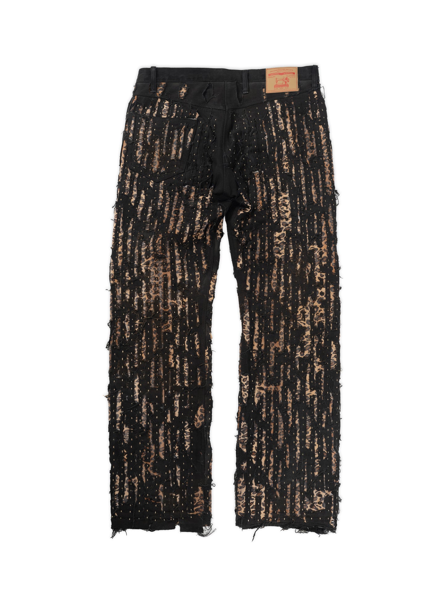 Leopard Boro Denim