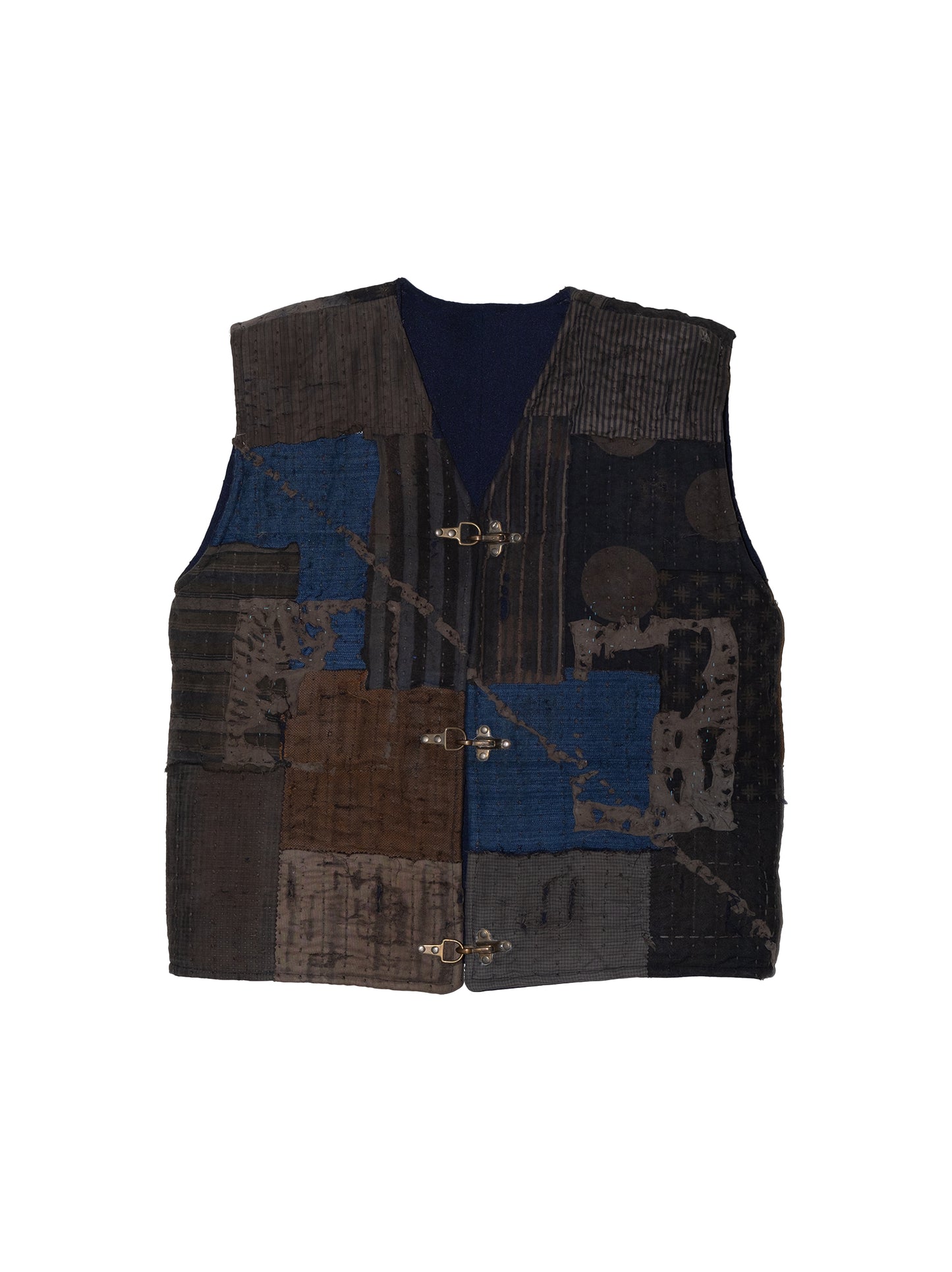 SASHIKO PATCHWORK PUFFER VEST