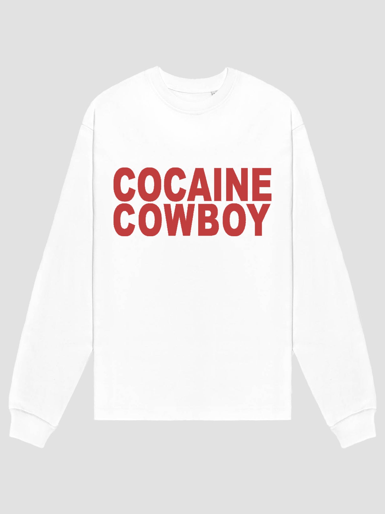 Cocaine Cowboy Crack-White Longsleeve (SAMPLE)