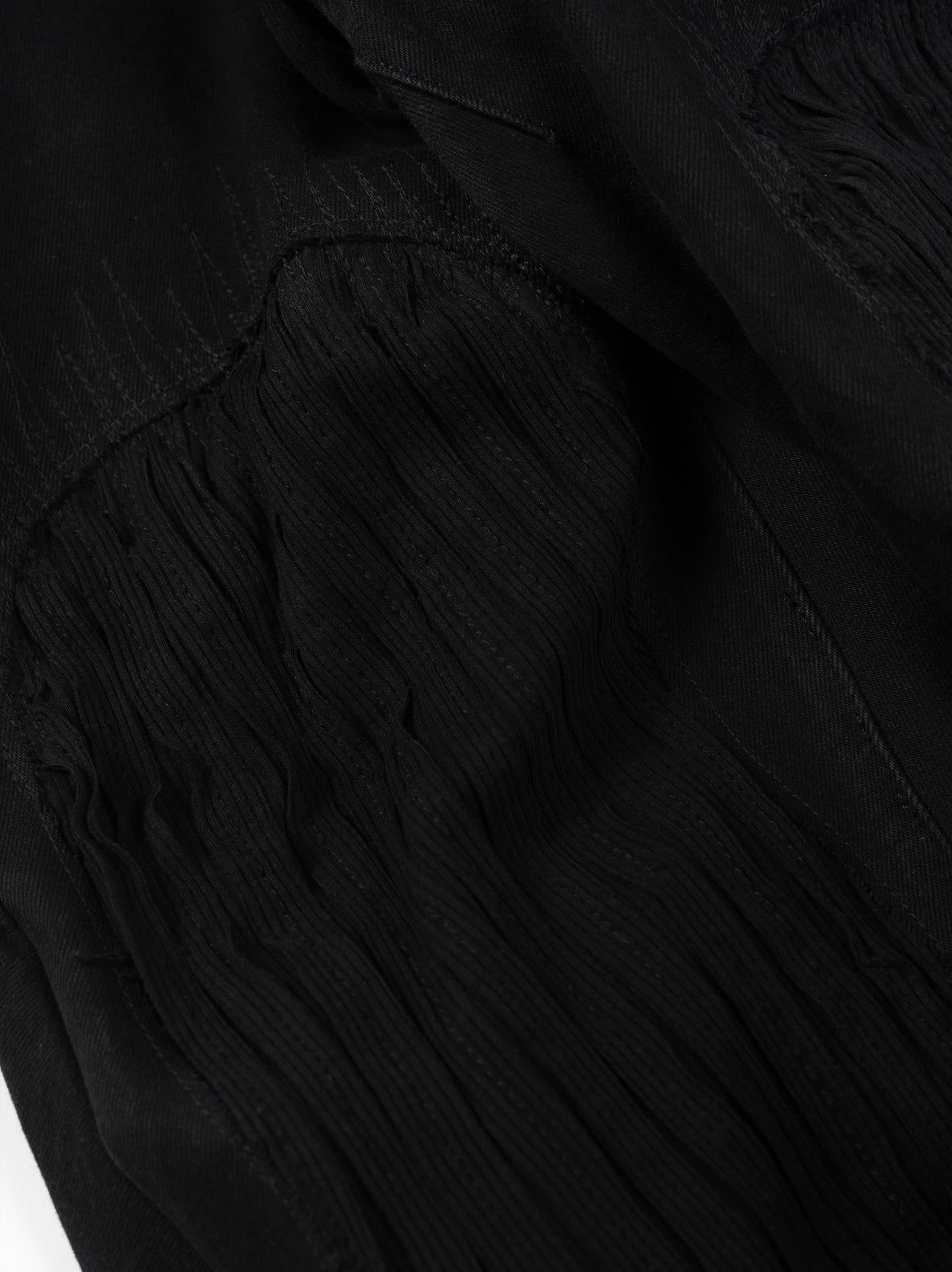 Abyss Black Jeans-Shorts