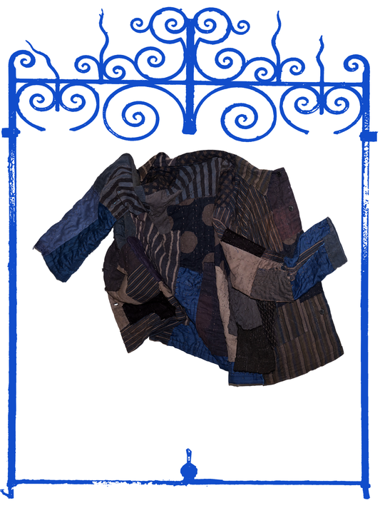 SASHIKO PATCHWORK CHORE JACKET