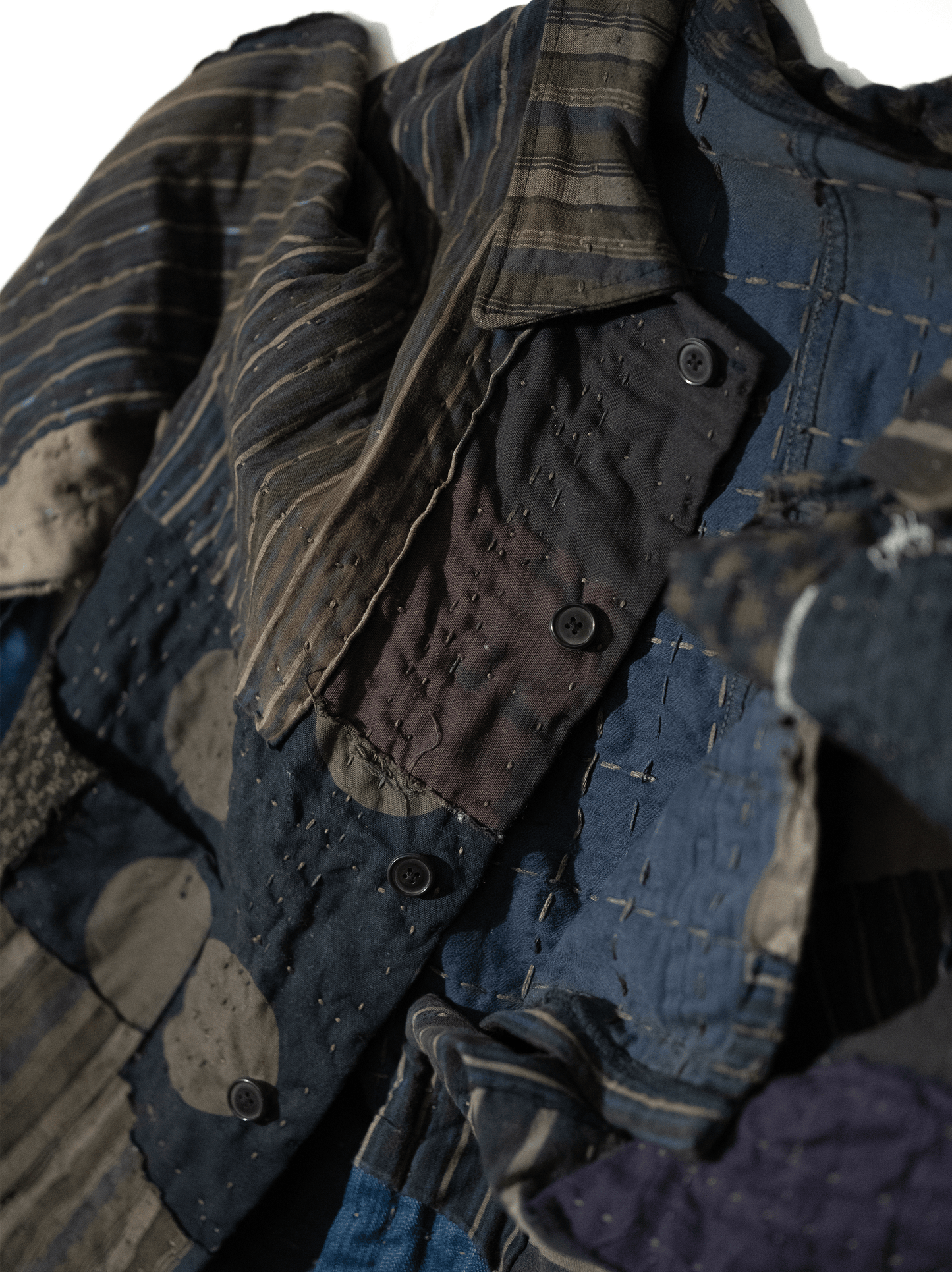 SASHIKO PATCHWORK CHORE JACKET