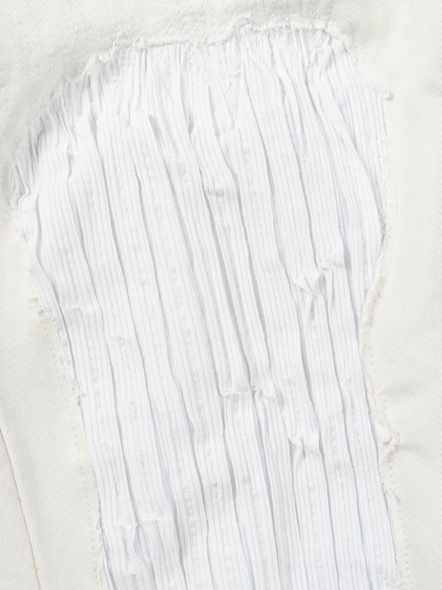 Bliss White Jeans-Shorts